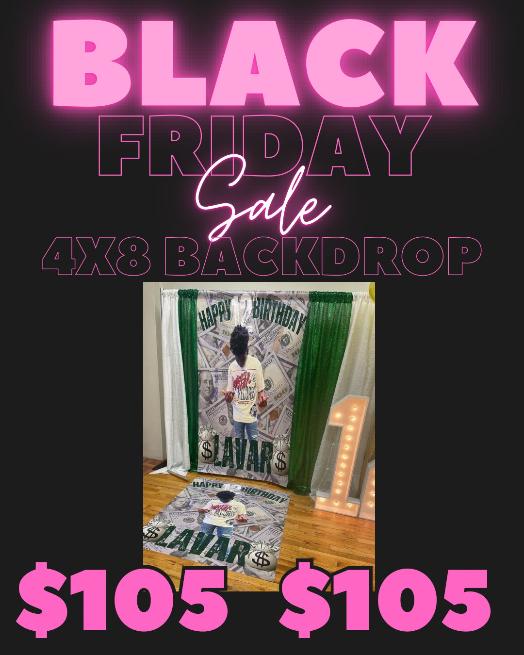 $105 backdrop sale !